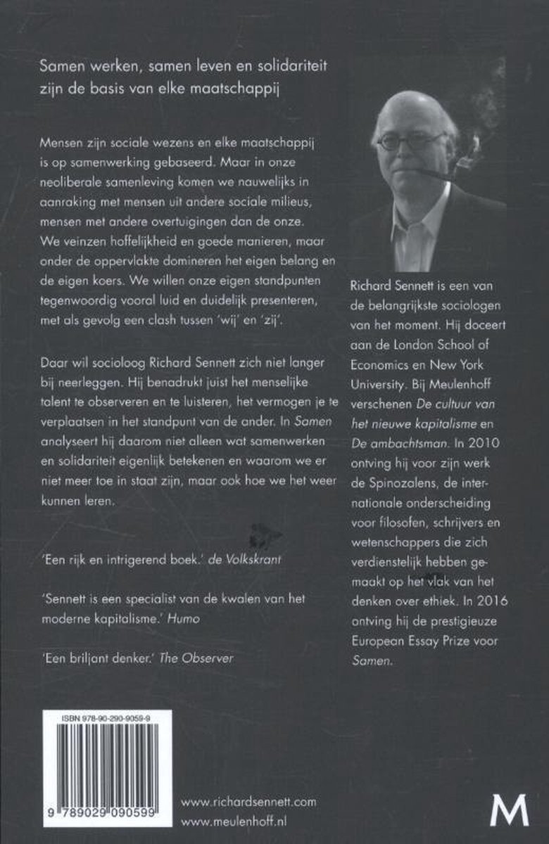 Samen - back cover