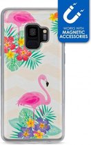 Samsung Galaxy S9 Hoesje - My Style - Magneta Serie - TPU Backcover - Flamingo - Hoesje Geschikt Voor Samsung Galaxy S9