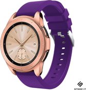 Siliconen Smartwatch bandje - Geschikt voor  Samsung Galaxy Watch siliconen bandje 41mm / 42mm - paars - Strap-it Horlogeband / Polsband / Armband