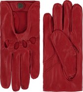 Leren autohandschoenen dames model Mackay Color: Flame, Size: 6.5