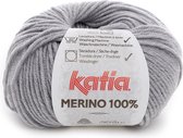 Katia Merino 100% - 505 - Licht grijs_ - 50 gr. = 102 m.