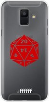 6F hoesje - geschikt voor Samsung Galaxy A6 (2018) -  Transparant TPU Case - D20 - Transparant #ffffff