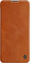 Huawei P40 Hoesje - Qin Leather Case - Flip Cover - Bruin