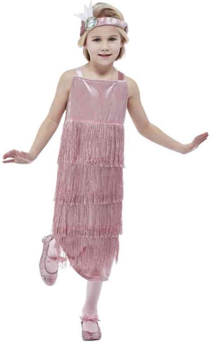 Smiffys Kinder Kostuum -Kids tm 6 jaar- 20s Pink Flapper Roze | bol.com