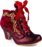 Irregular Choice Party Hot Toddy 40's Laarsjes Bordeaux