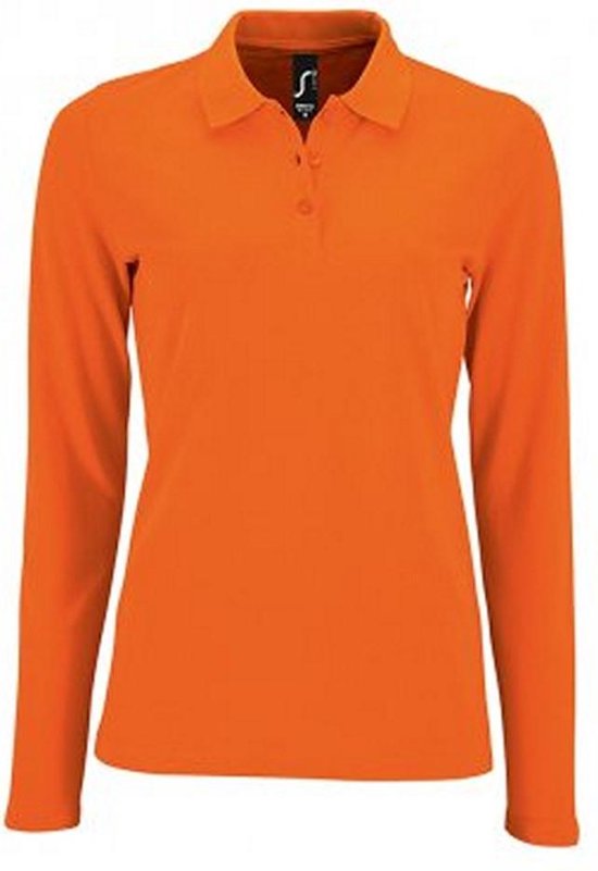 SOLS Dames/dames Perfecte Lange Mouw Pique Polo Shirt