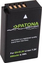 Patona PREMIUM Accu Batterij Nikon EN-EL20 EN-EL20a - 850mAh