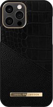 iDeal of Sweden - iPhone 12 Pro Hoesje - Fashion Back Case Nightfall Croco