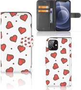 Beschermhoes iPhone 12 | 12 Pro (6.1") Telefoonhoesje Cadeau voor Vriendin Hearts