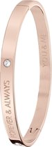 Guess - Guess stalen armband bangle roseplated Forever