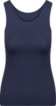 RJ Bodywear Pure Color dames top (1-pack) - hemdje met brede banden - donkerblauw - Maat: XL