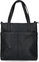 Manfield - Mini shopper en cuir noir - Taille 1