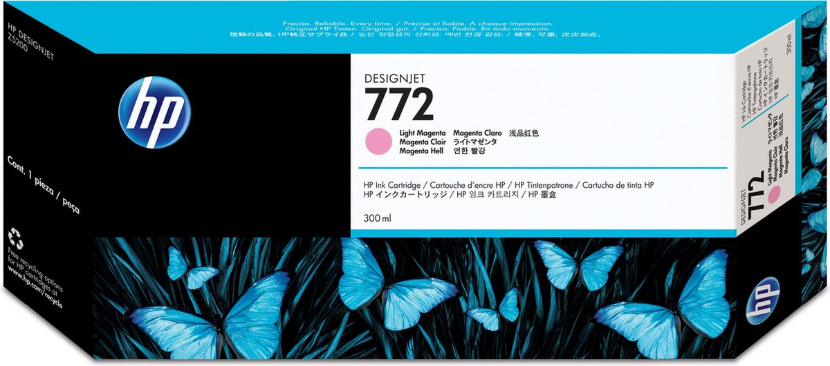 HP 772 - Inktcartridge / Licht Magenta (CN631A)