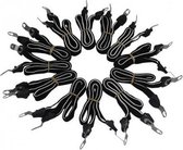DE POORT snelbinder 76cm  zwart / wit , (20 stuks, bulk)