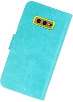 Samsung Galaxy S10e Hoesje Kaarthouder Book Case Telefoonhoesje Groen