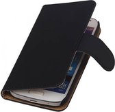 Mobieletelefoonhoesje.nl - Samsung Galaxy S5 Mini Hoesje Effen Bookstyle Zwart