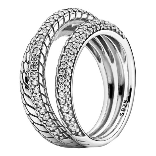 Sieraden Ringen Zilveren ringen Pandora Zilveren ring zilver elegant 