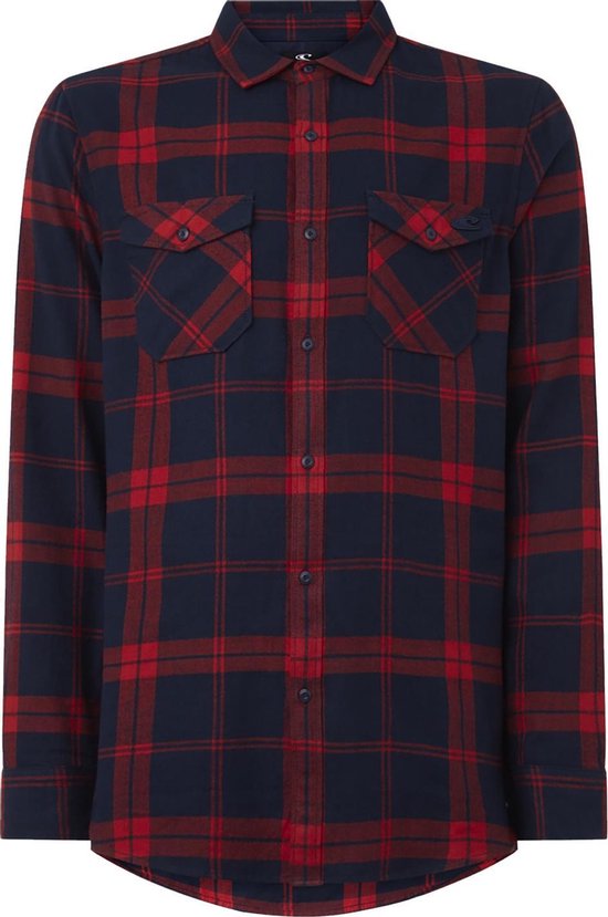 Lm Check Flannel Shirt 0p1306 3900 Red Aop