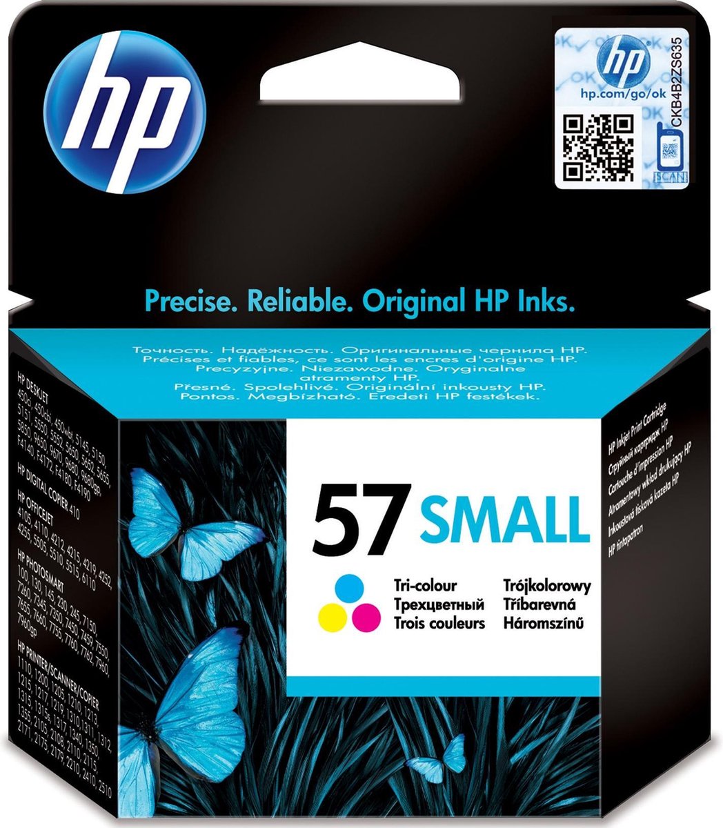 HP 57 Small - Inktcartridge - Kleur Cyaan, Magenta, Geel