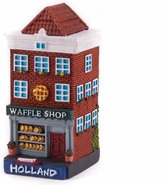 Polystone Huisje Waffle Shop Holland - Souvenir