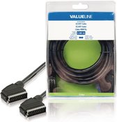 Valueline VLVB31000B30 Scart Kabel Scart Mannelijk - Scart Mannelijk 3,00 M Zwart