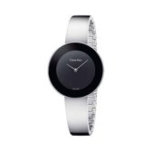 Calvin Klein Chic Black Meta Horloge  - Zilverkleurig