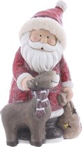 Tom Kerstfiguur Kerstman 24,5 X 38,5 Cm Keramiek Rood