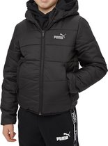 Puma Essential Hooded Padded Winterjas Zwart Kinderen - Maat 140