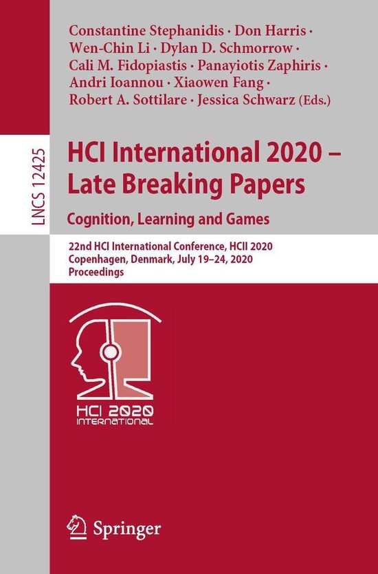 Springer Nature Proceedings Computer Science - HCI Internati ... - cover