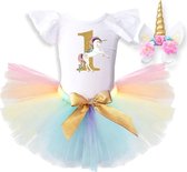 Cakesmash outfit / first birthday outfit / eerste verjaardag / een jaar / babykleding / cadeau 1 jaar - unicorn met hoorn