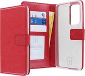 Étui Bookcase hoesje Huawei P40 - CaseBoutique - Rouge uni - Cuir artificiel
