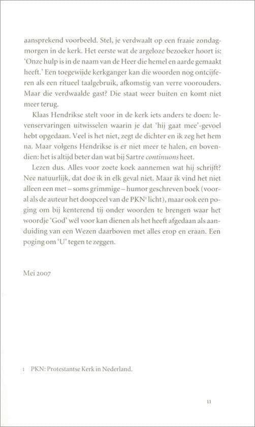 Geloven in een God die niet bestaat