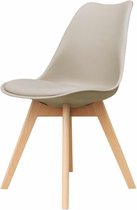 ALBA-stoel met houten poten