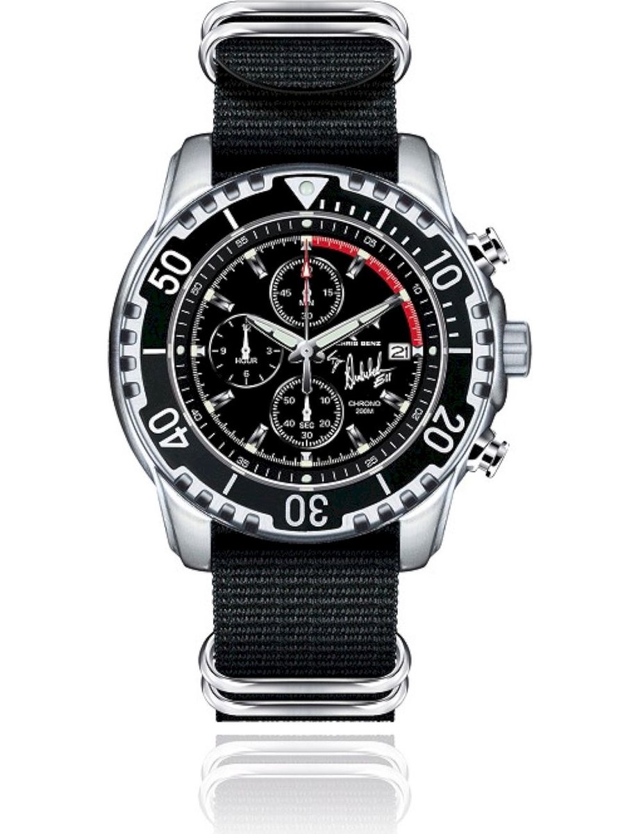 Chris Benz Unisexhorloge CB-200BD-NBS