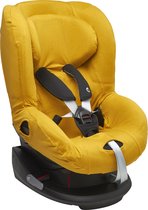 Meyco autostoelhoes Basic jersey - okergeel - groep 1 met hoofdsteun