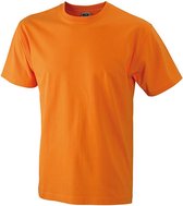 James and Nicholson - Heren Workwear T-Shirt (Oranje)