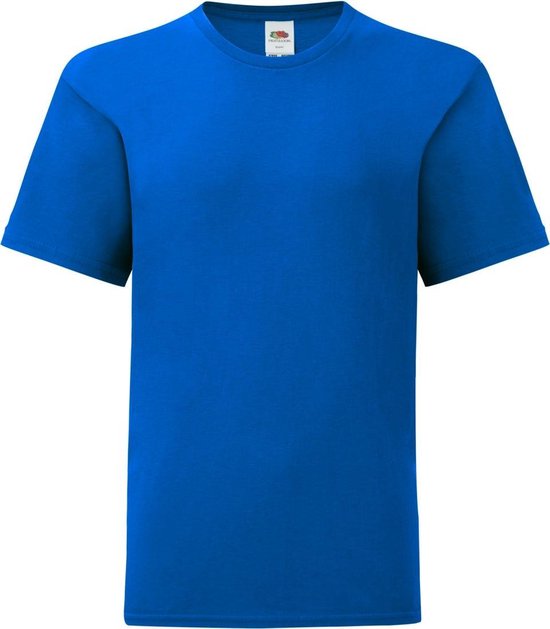 Fruit Of The Loom Iconisch T-shirt  Kinderen / Kinder (Royaal Blauw)