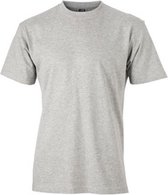 James and Nicholson - Unisex Medium T-Shirt met Ronde Hals (Grijs)