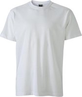 Fusible Systems - Heren James and Nicholson Workwear T-Shirt (Wit)