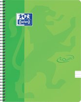 Oxford Touch - Schrijfblok - A4 - Gelijnd - 140 pagina's - 90g - soft cover - lime groen