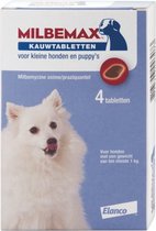 Milbemax Ontworming Tabletten Chewy Hond en Puppy 1 - 5 kg 4 tabletten
