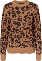 Vmemma Ls Jacquard Blouse Boo 10231857 Tobacco Brown/w. Chocola