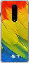 OnePlus 8 Hoesje Transparant TPU Case - Macaw Hues #ffffff