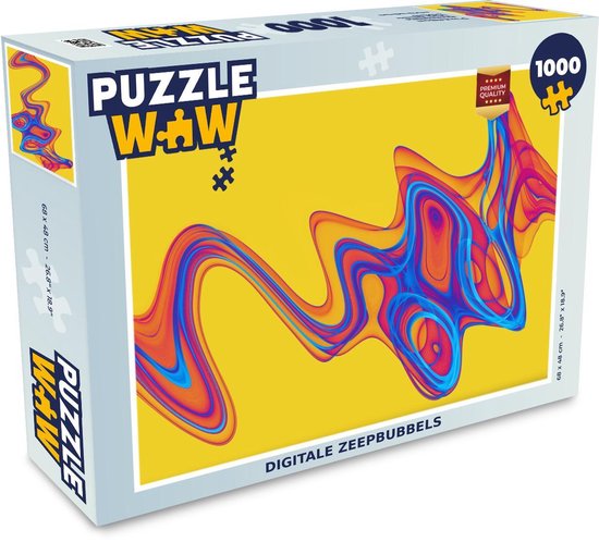 Puzzel Digitale zeepbubbels - Legpuzzel - Puzzel 1000 stukjes volwassenen |  bol.com