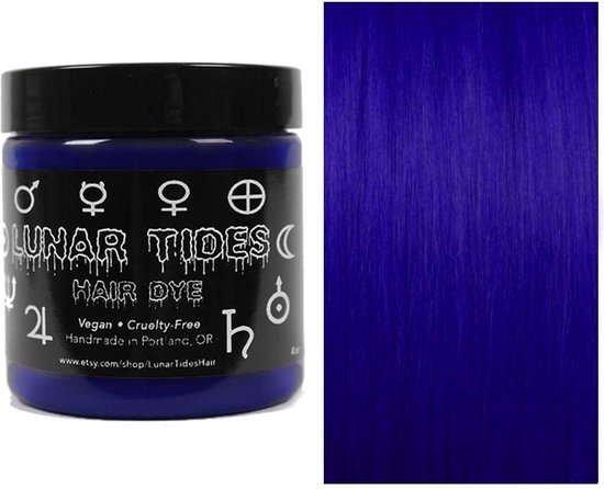 gisteren verdund Berri Lunar Tides Semi permanente haarverf -One Size- Blue Velvet 4 oz / 118 ml  Blauw | bol.com