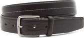 Nette bruine heren riem 3.5 cm breed - Bruin  - Echt Leer - Taille: 105cm - Totale lengte riem: 120cm