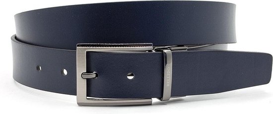 Draaibare heren riem 3.5 breed - Zwart / - Reversibel - Echt Leer - Taille: - Totale riem: