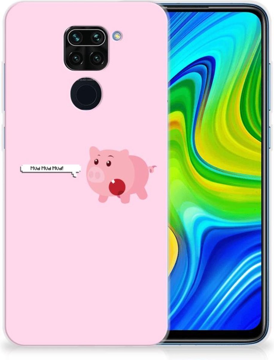 Xiaomi Redmi Note9 Telefoonhoesje met Naam Pig Mud