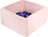 Misioo Vierkante Ballenbak | 90x90x40 | Smart Roze | inclusief 200 ballen |  Ballenbad Misioo |  Luxe ballenbak voor kinderen | Ballenbad