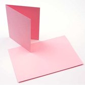 Cartes Plano de base, rose 14,0 x 10,8 cm (50 pièces) [PC204]
